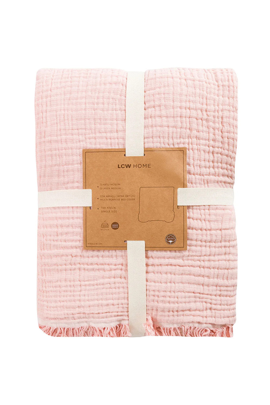 LCW HOME S60039P8 YTÖ,MUSLINDUZ-TK-YTO - Mat Pembe
