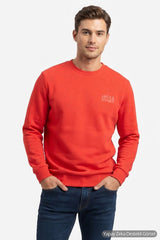 Jack & Jones Logo Erkek Sweatshirt 12290659 - Kırmızı