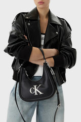 Calvin Klein Bold CK Small Crescent Bag Kadın Omuz Çantası LV04F3561G - Siyah