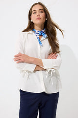 Defacto Kadın Long Sleeve Shirt C3819Ax - Kırık Beyaz