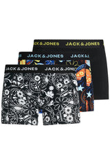 JACK&JONES JACSUGAR SKULL TRUNKS 3 PACK. NOOS 12185485 - Siyah