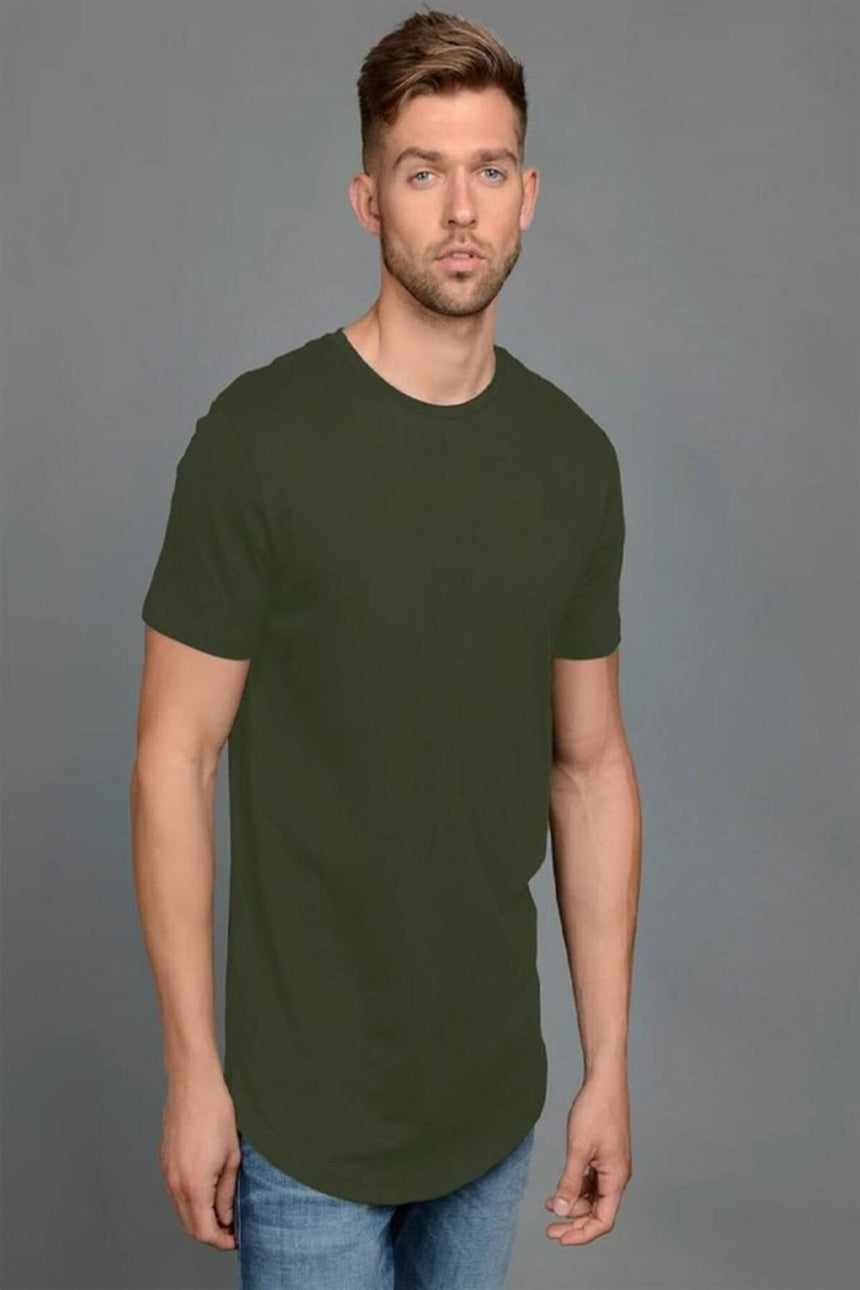 jack&jones jjenoa tee ss crew neck noos 12113648 - Koyu Orman Yeşili