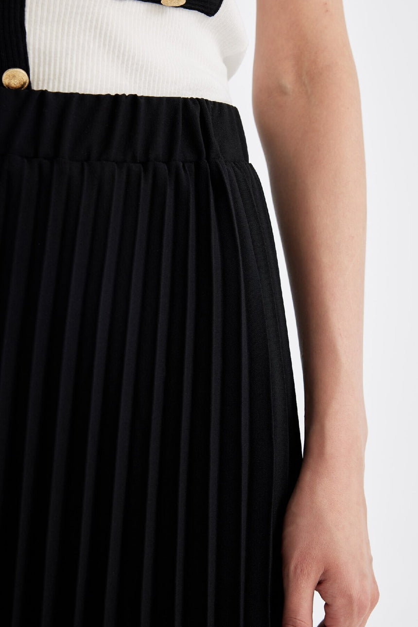 Defacto Kadın Woven Skirt B9014Ax - Siyah