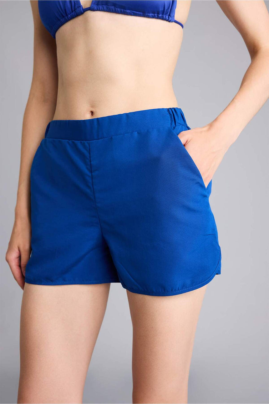 Defacto Kadın Swimming Short T5639Az - Parlak Mavi