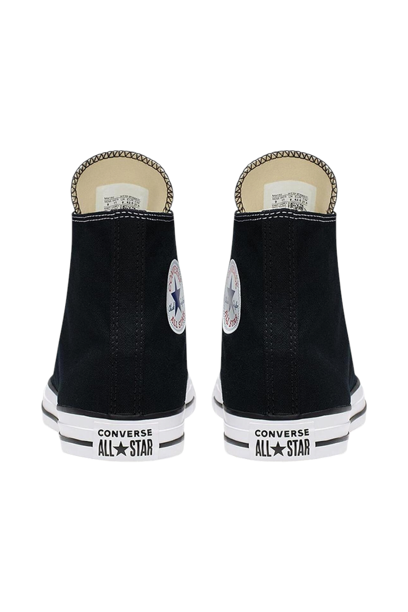 Sporline Converse Chuck Taylor All Star siyah kanvas kadın sneaker arka görünümü