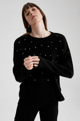 Defacto Kadın Pullover R0726Az - Siyah