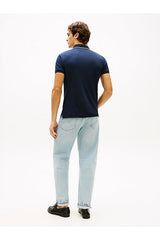 Tommy Hilfiger MW0MW43144 Erkek Polo Yaka T-Shirt - Koyu Lacivert