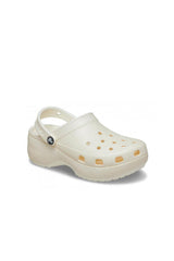 CROCS Classic Platform Glitter ClogW 207241 - Kırık Beyaz