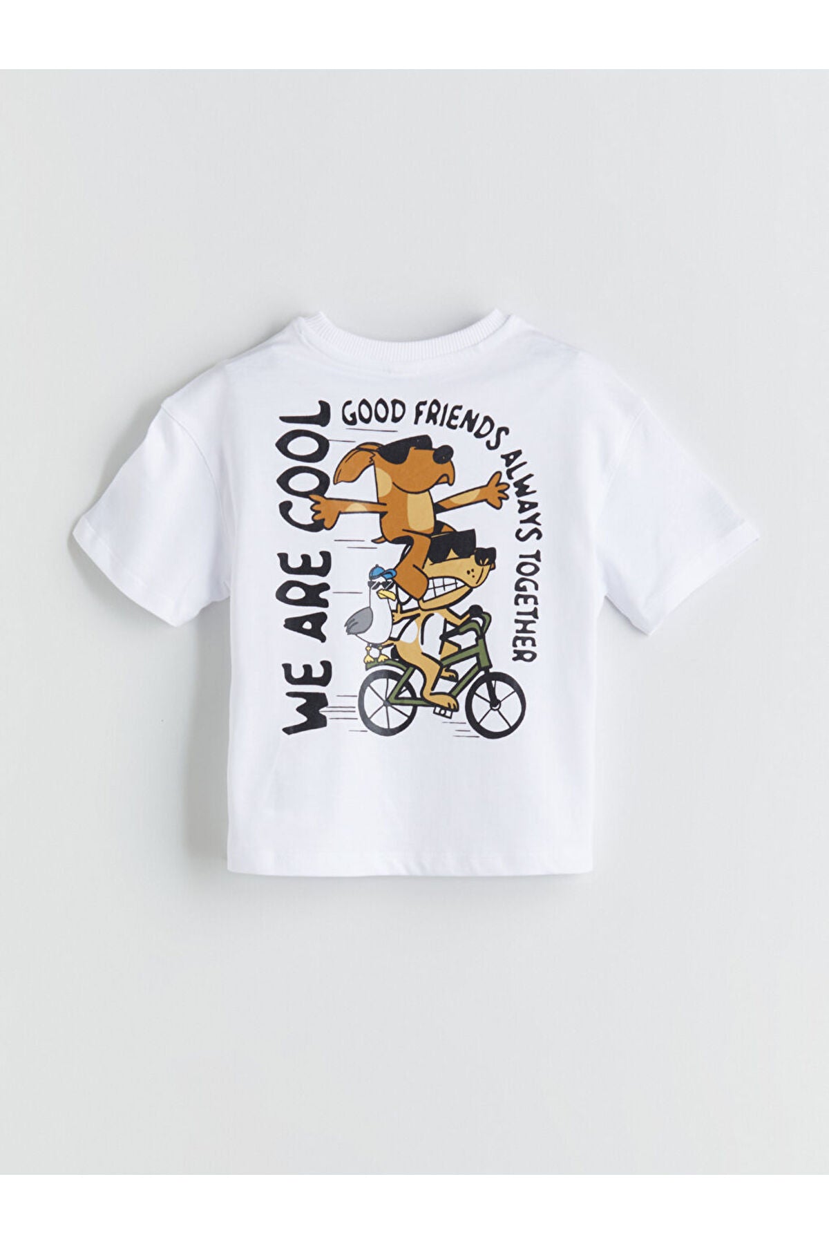 LC Waikiki Çocuk 2'li Kısa Kollu T-Shirt S6H388H1 - Beyaz