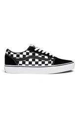 Sporline Vans Ward siyah beyaz damalı desenli erkek sneaker ayakkabı