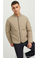Jack & Jones Axel Erkek Kapitone Mont 12298748 - Kahverengi
