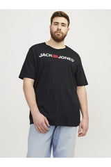 JACK&JONES JJECORP LOGO TEE SS CREW NECK NOOS PLS 12184987 - Siyah