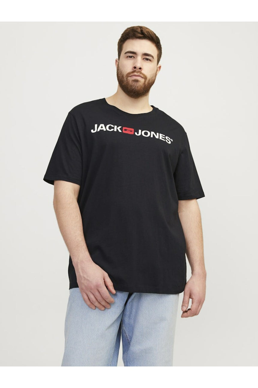 JACK&JONES JJECORP LOGO TEE SS CREW NECK NOOS PLS 12184987 - Siyah
