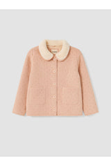LC Waikiki Kız Çocuk Bebe Yaka Süet Mont W69534B1 - Açık Pembe