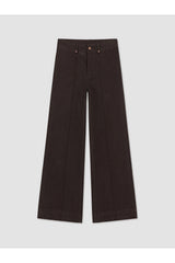 LCW KADIN W6DE34C8 PNT,EZO-SOLID - Kahverengi