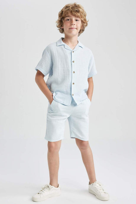 Defacto Boy Short Z5370A6 - Açık Mavi