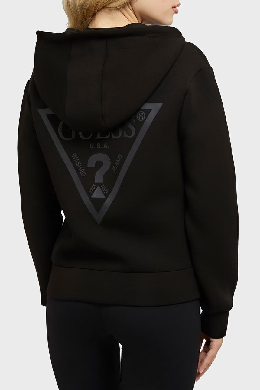GUESS KADIN ALLIE SCUBA HOODIE Z V3RQ11K7UW2 - Siyah
