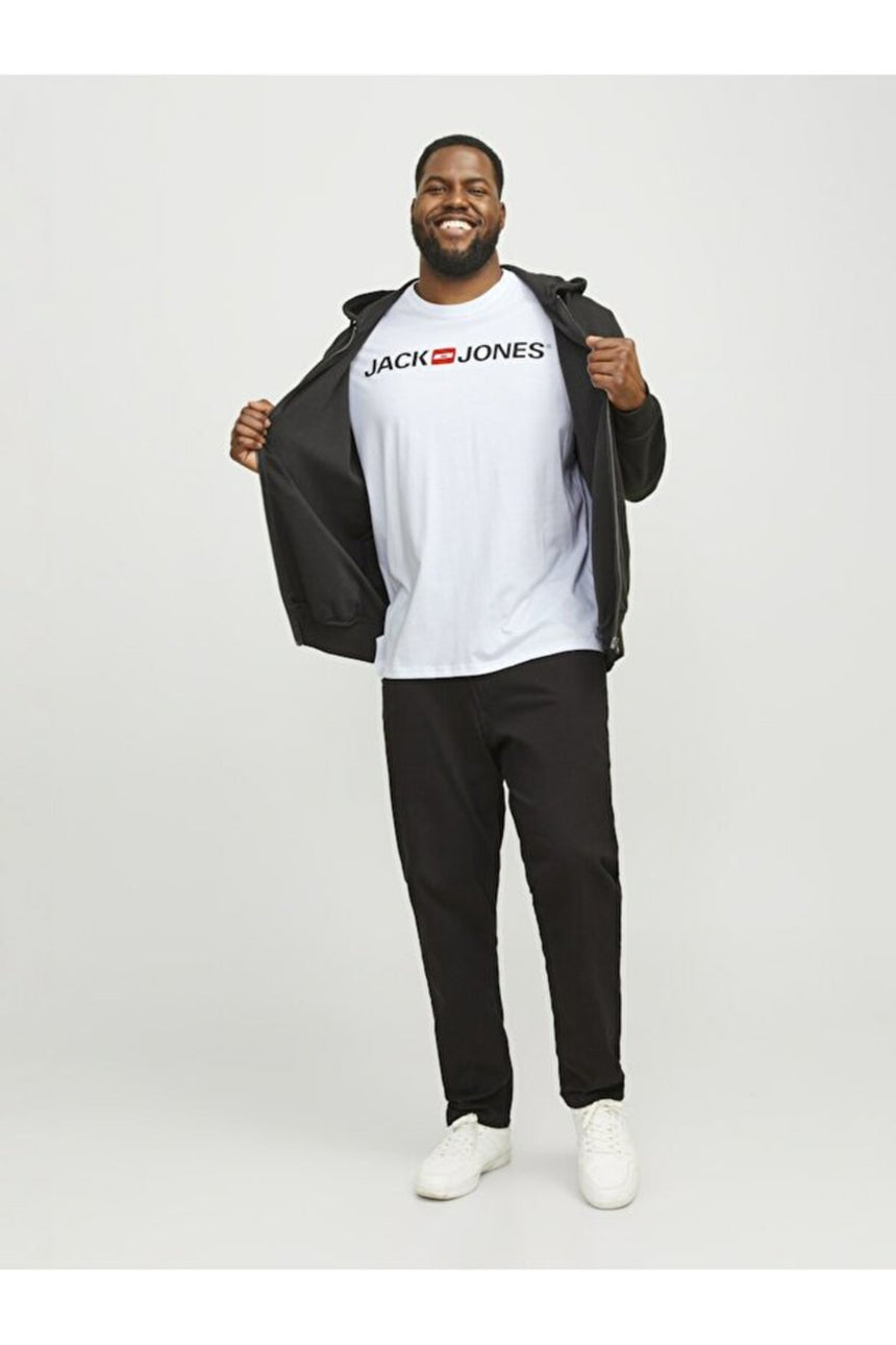 JACK&JONES JJECORP LOGO TEE SS CREW NECK NOOS PLS 12184987 - Beyaz