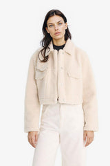 Defacto Kadın Faux Fur F2149AX - Ekru