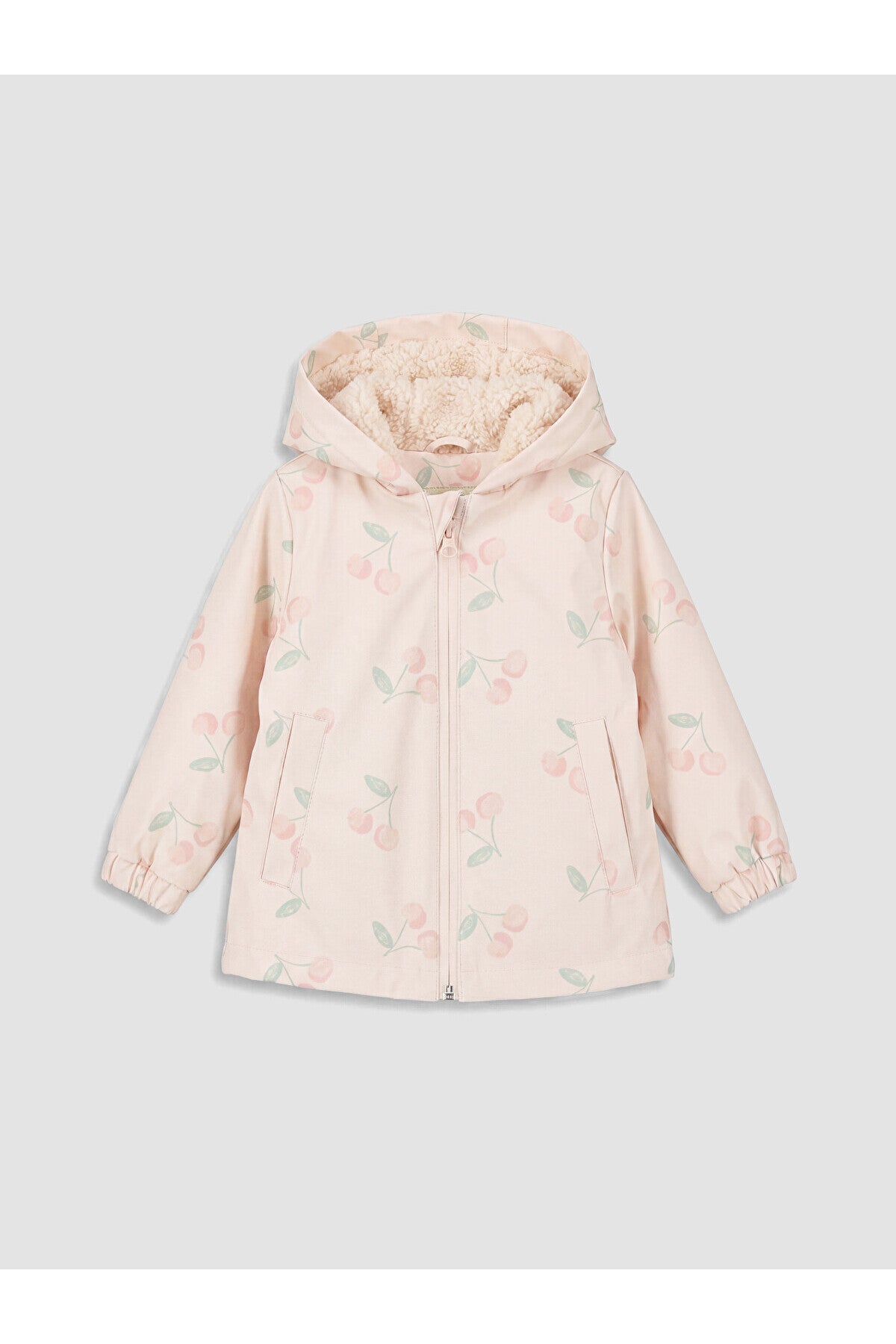 LC Waikiki Kız Bebek Kapüşonlu Mont W60174B1 - Pembe