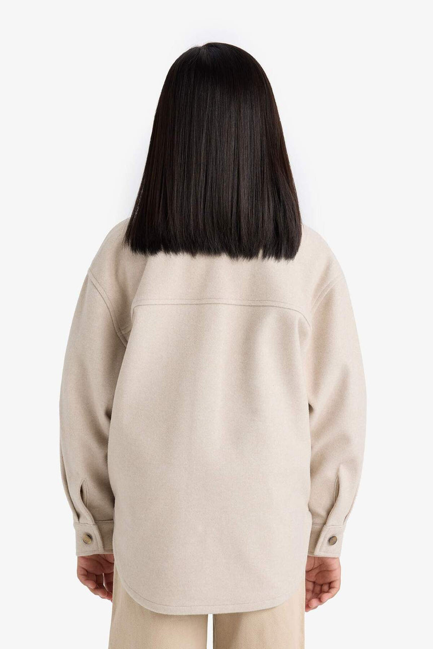 Defacto Çocuk Long Sleeve Shirt F2271A8 - Ekru