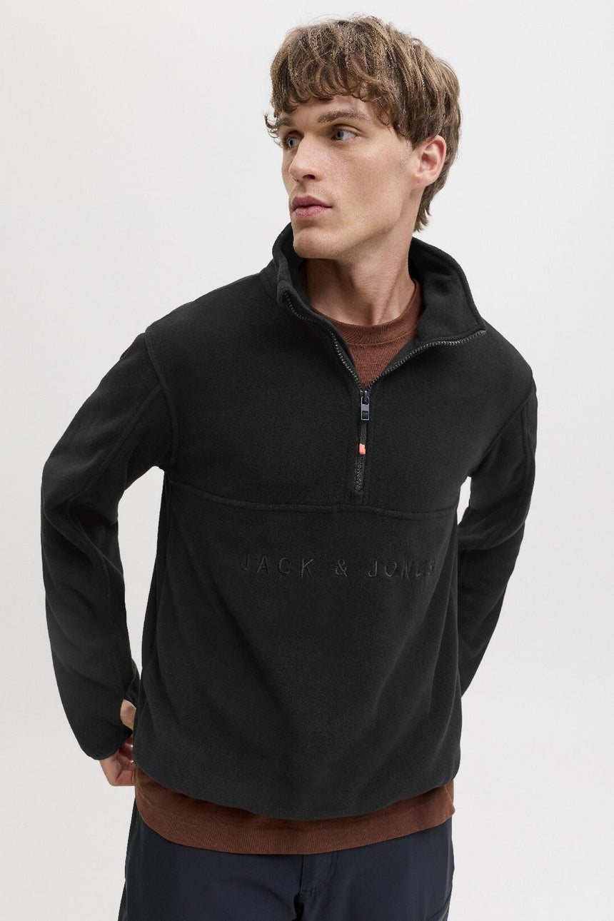 Jack & Jones 12284828 Erkek Polar - Siyah