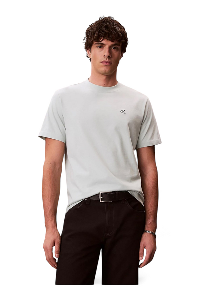 Sporline Calvin Klein yeşil renkli, %100 pamuklu, regular kesim erkek tişört