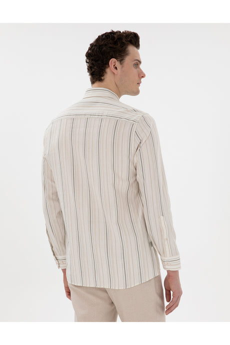 pierre cardin erkek dokuma gömlek 2161129 - Koyu Yeşil