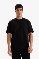 Defacto Erkek Short Sleeve T-Shirt B6494AX - Siyah