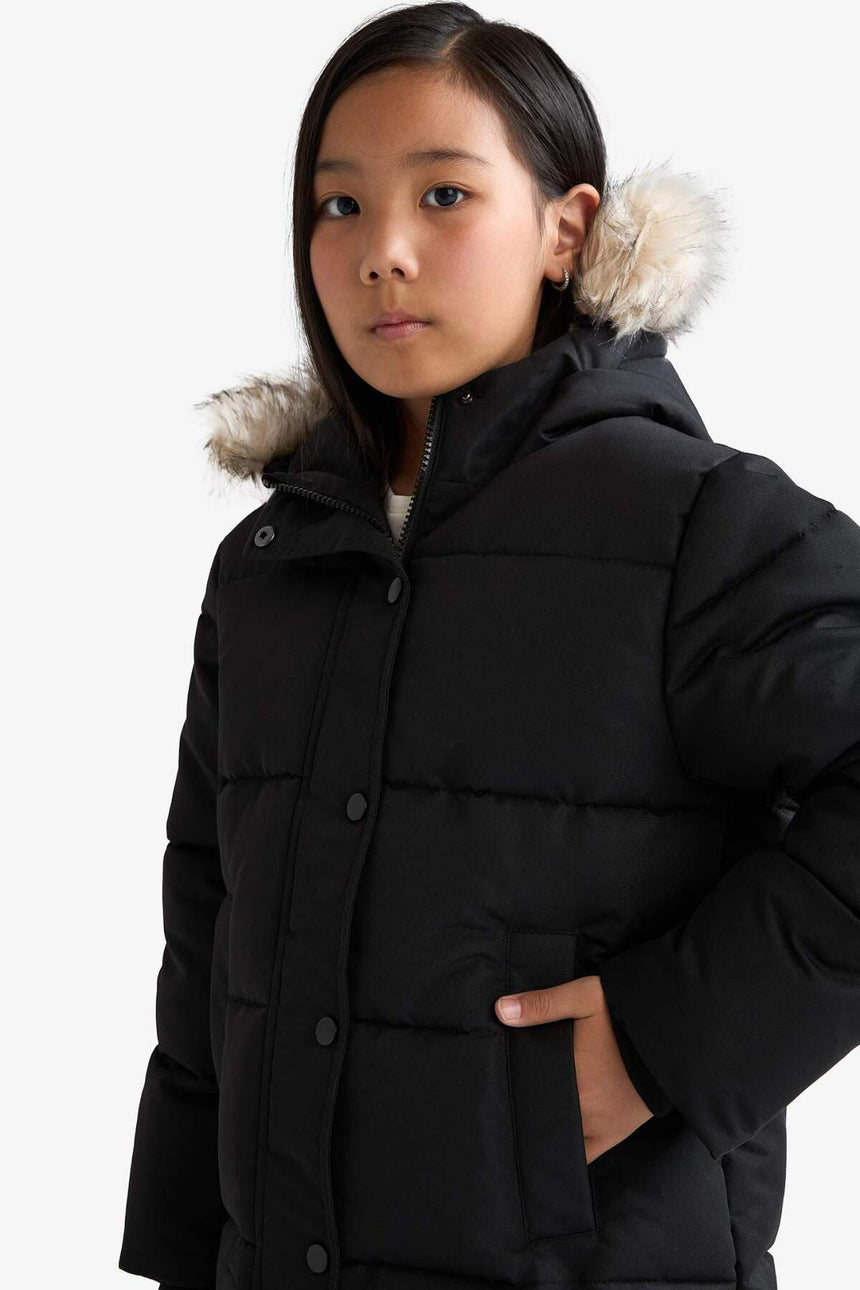 DeFacto Çocuk Parka C8755A8 - Siyah