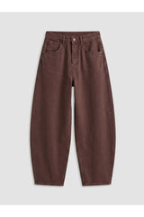 LCW KADIN S6D117B8 PNT,ASOS-BARREL-TYP - Bordo