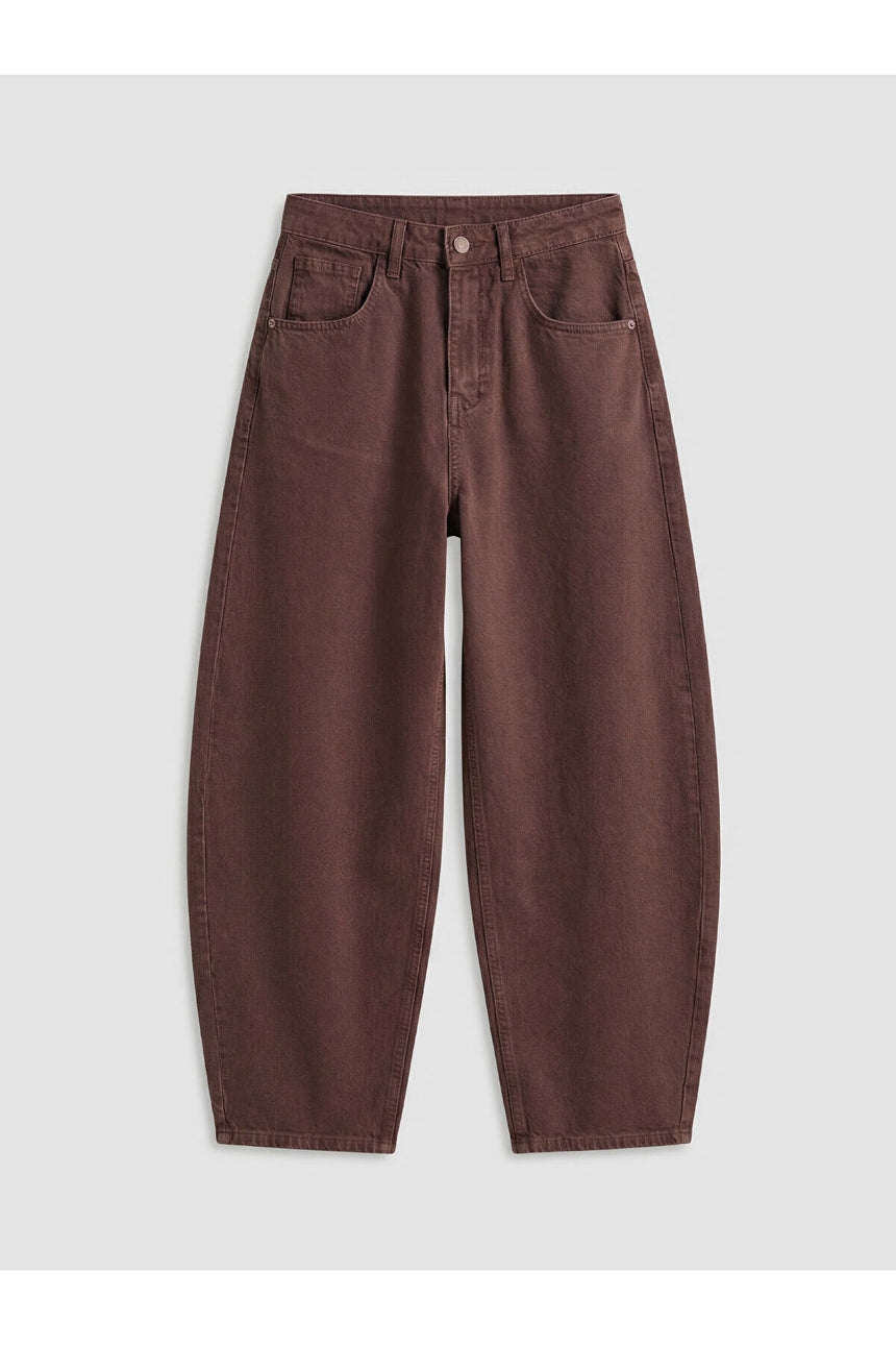 LCW KADIN S6D117B8 PNT,ASOS-BARREL-TYP - Bordo