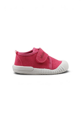 Sporline Vicco fuşya renkli, cırt cırtlı, tekstil malzemeden üretilmiş çocuk sneaker ayakkabı