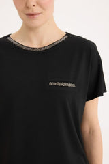 Defacto Kadın Short Sleeve T-Shirt K7701Az - Siyah