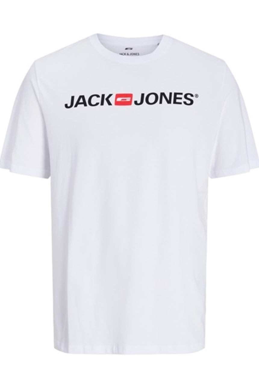 JACK & JONES 12137126 ERKEK TSHIRT - Beyaz