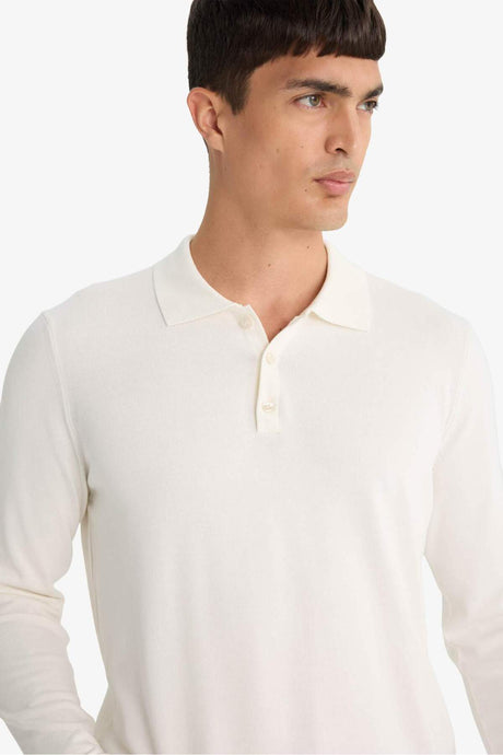 Defacto Erkek Pullover D0454Ax - Ekru