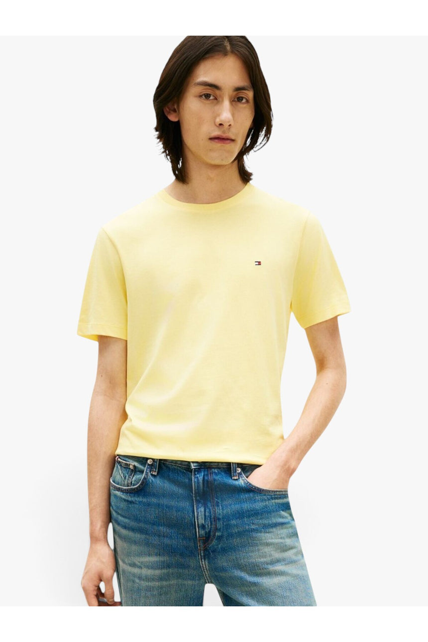 Tommy Hilfiger Erkek ESS SEASONAL REG FIT SOLID TEE MW0MW39995 - Sarı