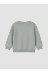 LC Waikiki Erkek Bebek Sweatshirt Pantolon Takımı W64217D1 - Pastel Yeşil