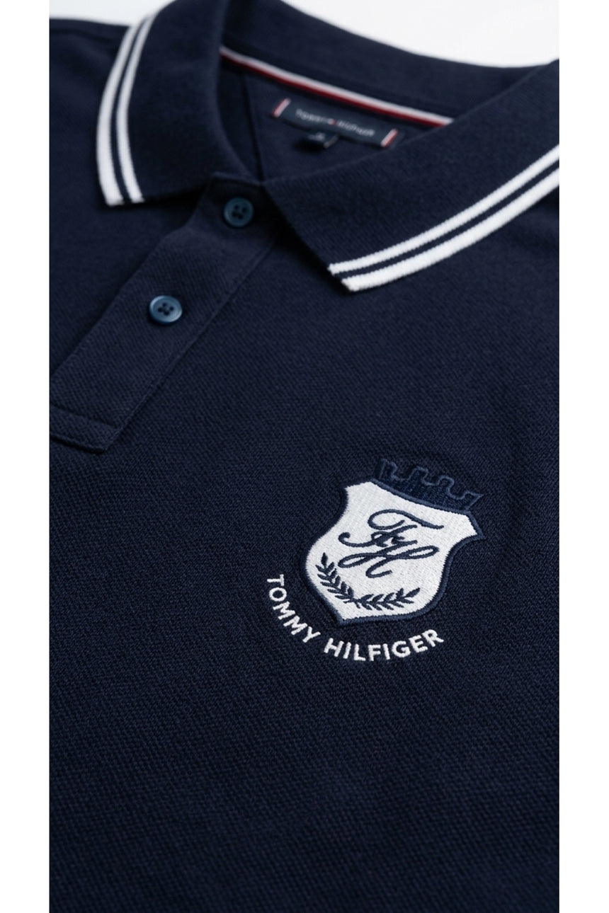 Tommy Hilfiger MW0MW44090 Erkek Büyük Beden Polo T-Shirt - Koyu Lacivert