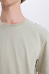 Defacto Erkek T-Shirt V7699Az - Açık Haki Yeşili