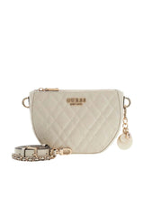 GUESS KADIN ISEMAY MINI CROSSBOD HWGG9628720 - Kırık Beyaz/ Ekru