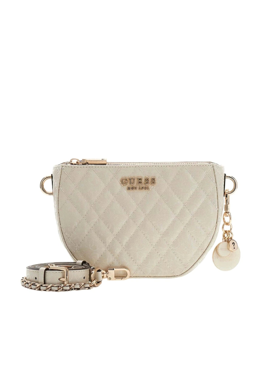 GUESS KADIN ISEMAY MINI CROSSBOD HWGG9628720 - Kırık Beyaz/ Ekru