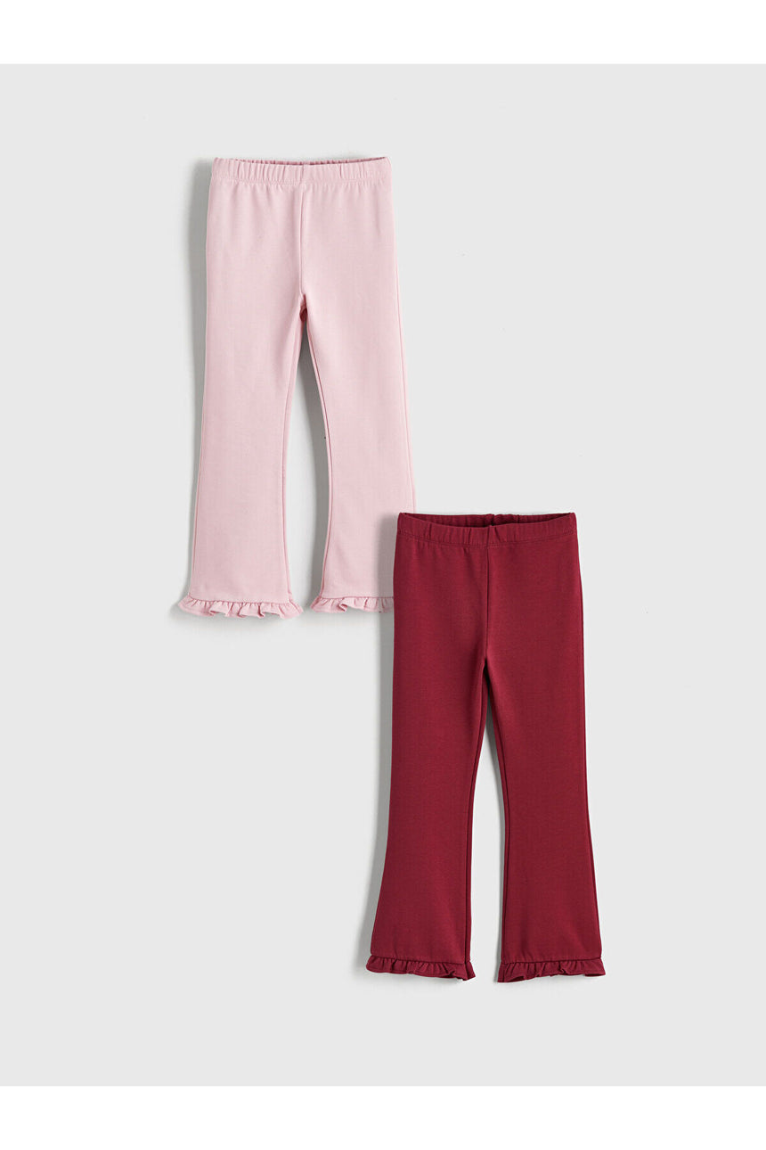 LC Waikiki Çocuk Tayt W5N396B1 - Açık Bordo