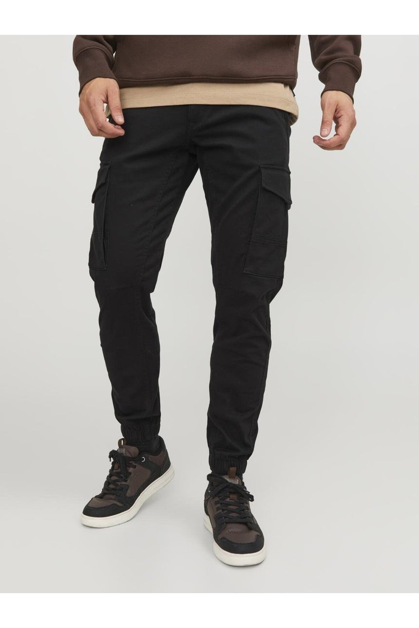 JACK&JONES JPSTPAUL FLAKE CARGO NOOS 12139912 - Siyah
