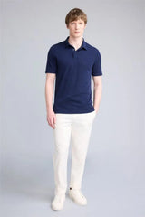 Defacto Erkek Short Sleeve Polo T-Shirt X2594AZ - Koyu Lacivert