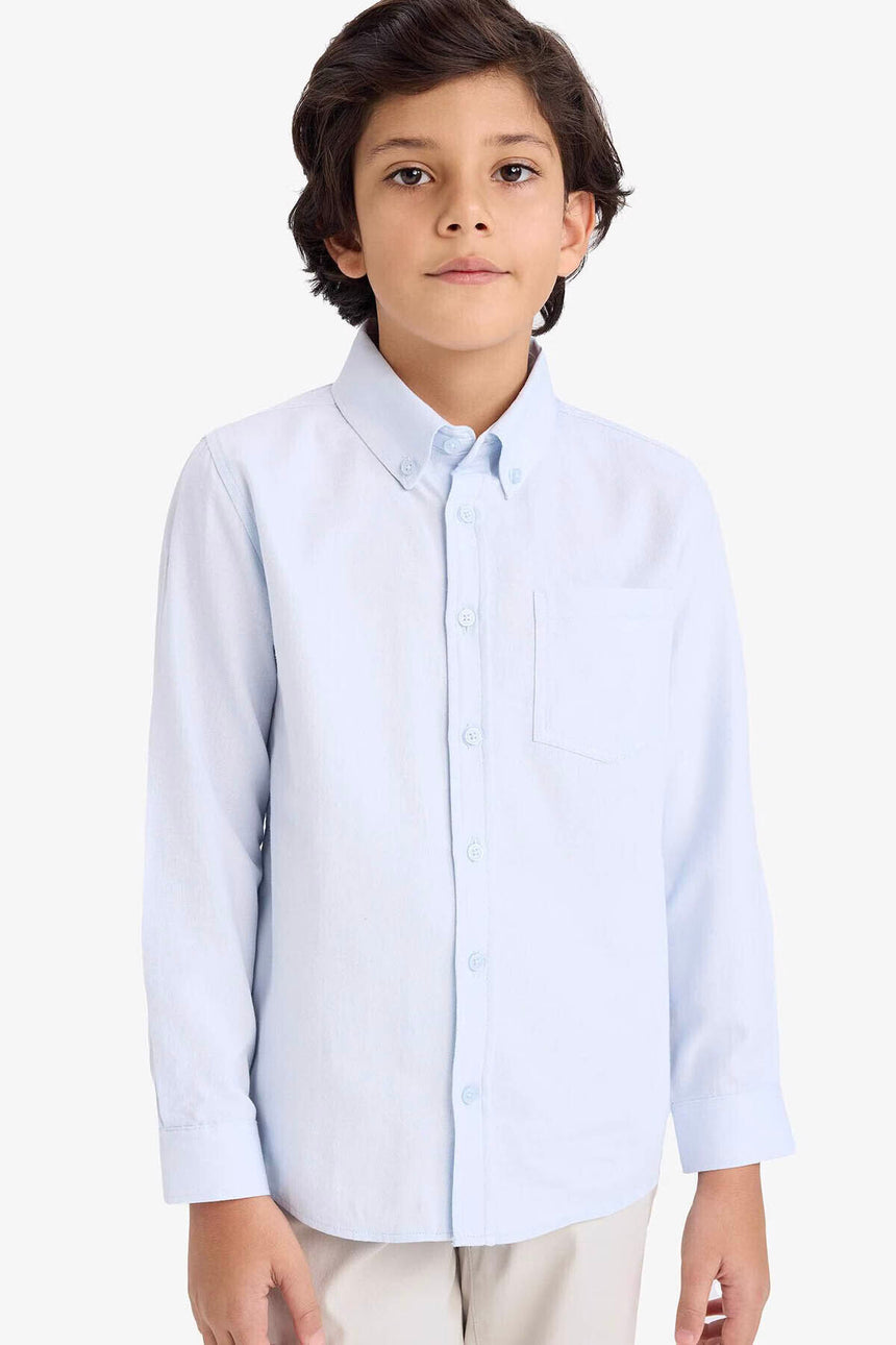 Defacto Çocuk Woven Top W3215A6 - Açık Mavi