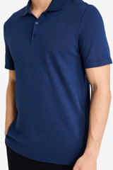 Defacto Erkek Short Sleeve Polo T-Shirt M6609AZ - Çivit Mavisi