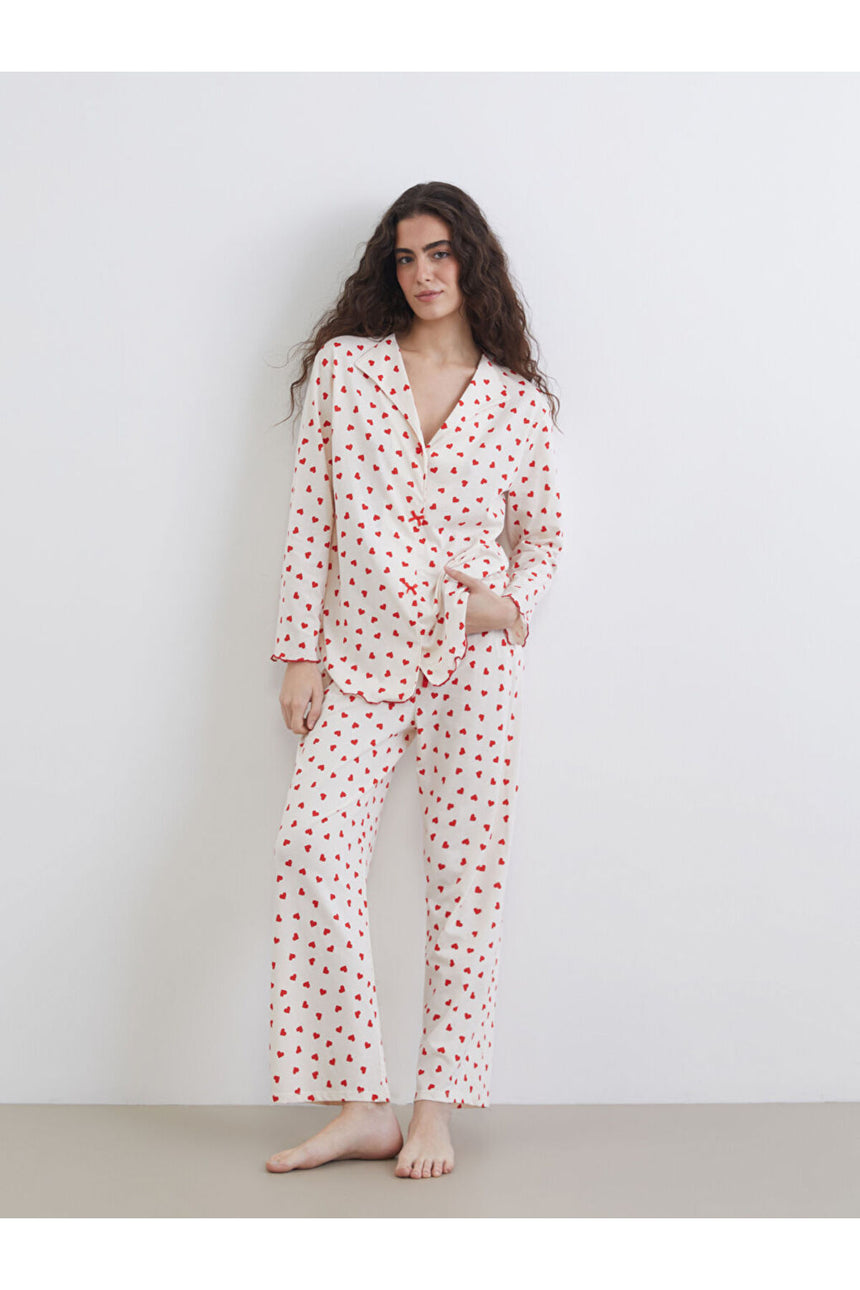 LC Waikiki Kadın Pijama Takımı S69198J8 - Ekru