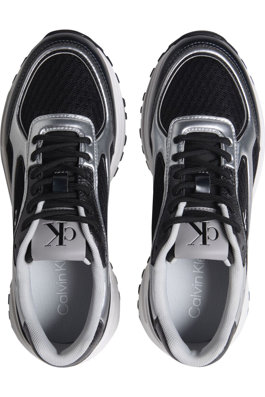 Calvin Klein Kadın HIKE RUNNER LACE UP MESH MIX MET YW0YW02063 - Gri