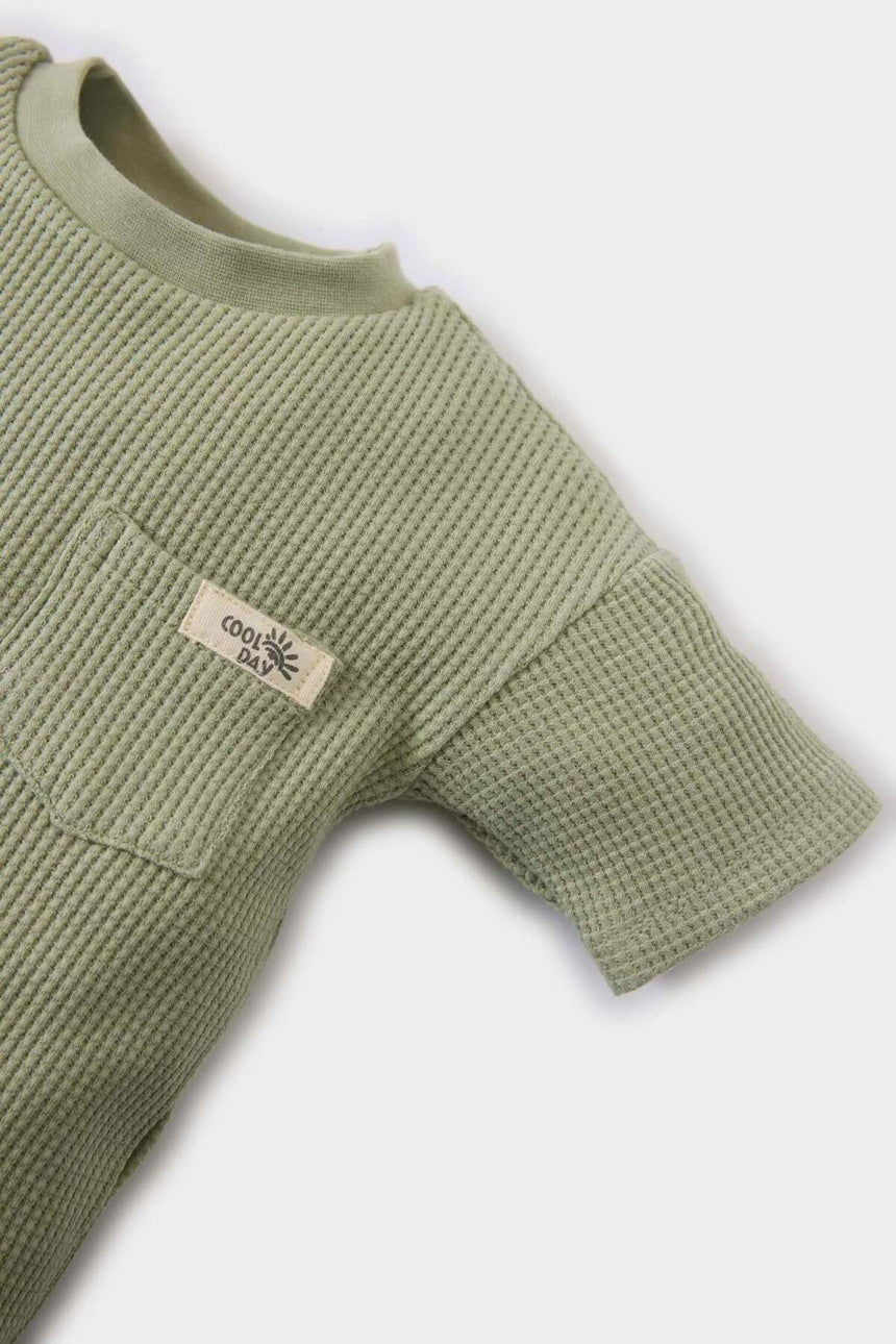 DeFacto C2208A5 Çocuk T-Shirt - Açık Haki Yeşili